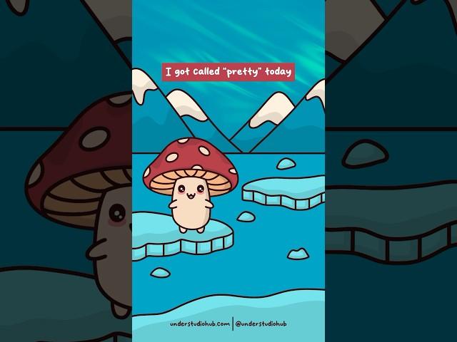 My Positivity Level  Funny Animation Meme | Delulu Mushroom Cartoon | Original Audio: Tarek Zohdy