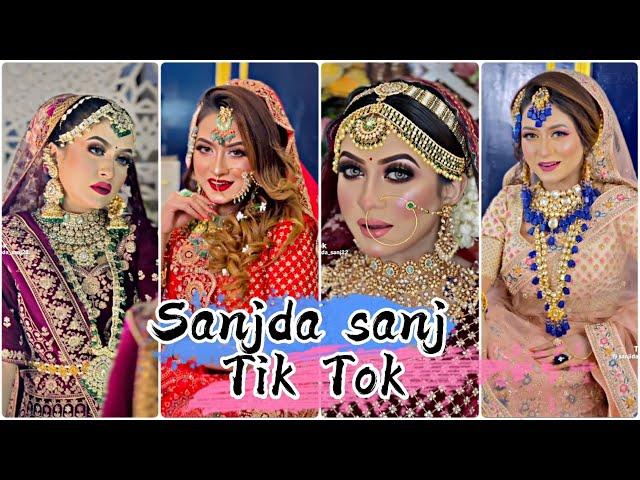 Sanjida sanj Bridal makeup look Tik Tok Vedio|| Sanjida sanj|| Bridal girl Tik Tok| Sky Creativity