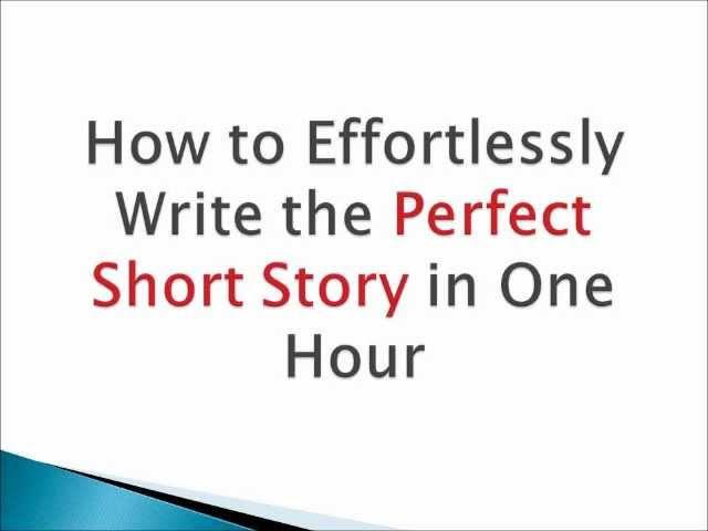 How to Write a Short Story in One Hour