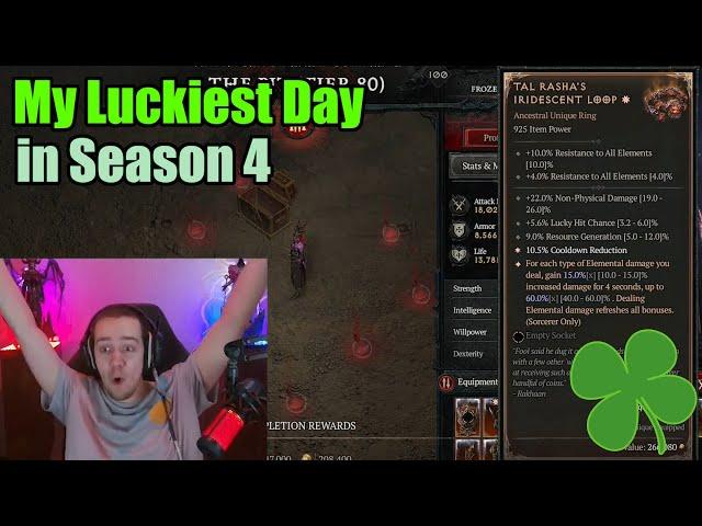 Diablo 4 | My Luckiest Day in Season 4