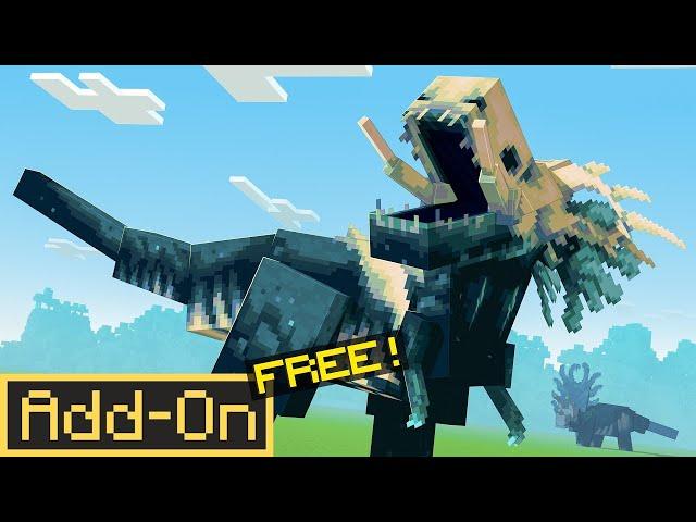 FREE SCULK DINOSAURS ADDON: 10 Prehistoric Dinos in Minecraft Bedrock Edition