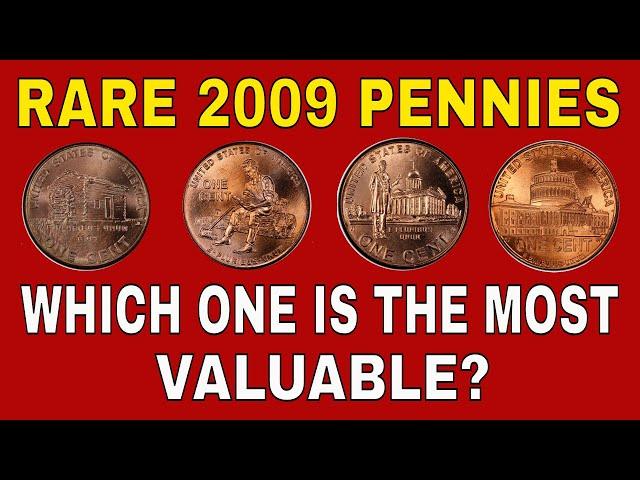 Rare 2009 penny coins worth money! Valuable 2009 pennies to look for!