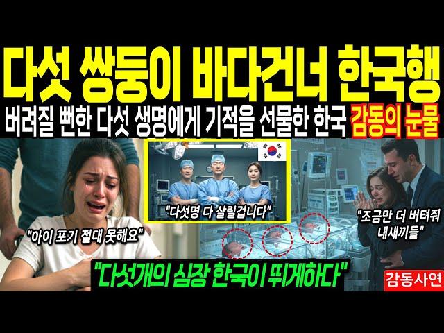 “다섯 쌍둥이 포기 못한 터키 부부, 전 재산 걸고 한국행┃해외감동사연┃해외실화사연”