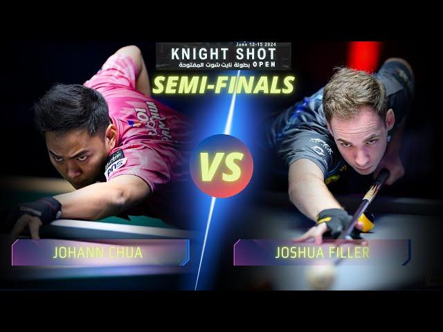 JOHANN CHUA VS JOSHUA FILLER | SEMI-FINALS | KNIGHT SHOT OPEN 2024 #highlights #9ballpool