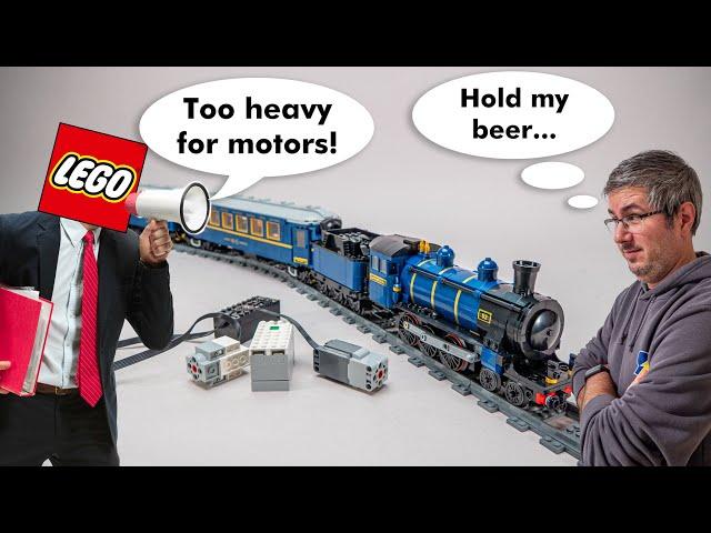 LEGO said that the Orient Express cannot be motorized. They were wrong.