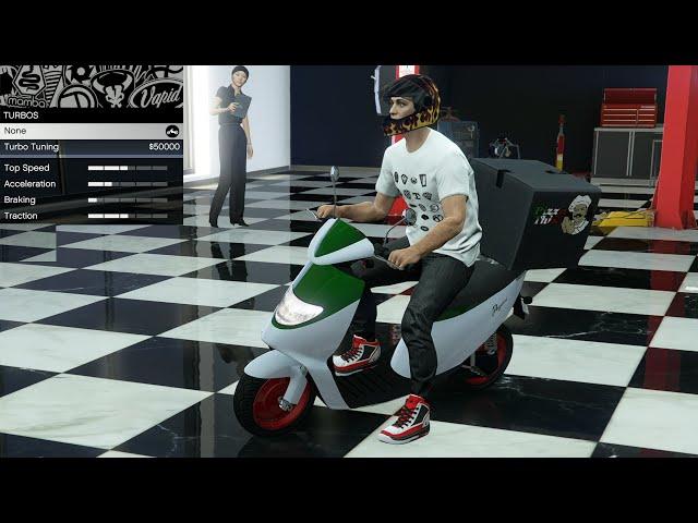 GTA 5 - DLC Vehicle Customization - Pegassi Pizza Boy (Pizza Delivery Faggio)