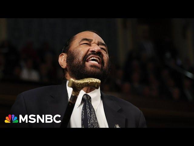 House votes to censure Rep. Al Green after disrupting Trump speech