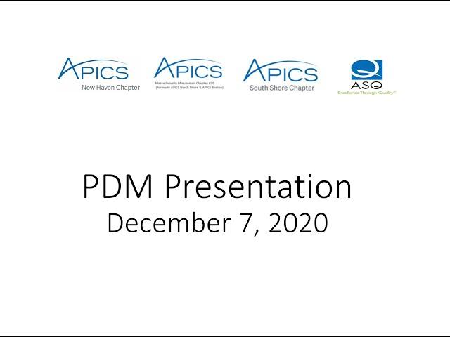 December 7, 2020 PDM - Application of AI in Supply Chain Management: Hype vs. Reality