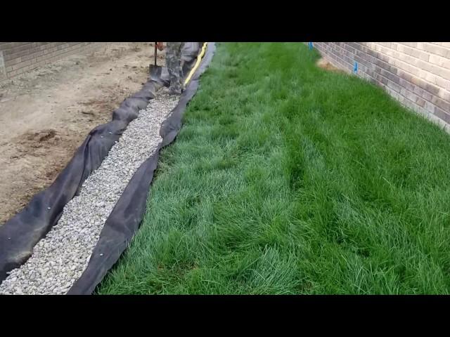 How to install a French drain at a new home in Macomb Twp., Michigan