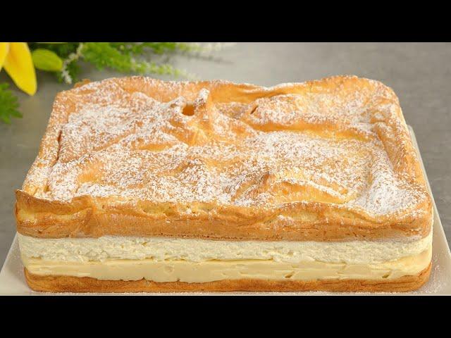 Cake in 15 minutes! The famous cake that drives you crazy! Very tasty cake! Karpatka cake
