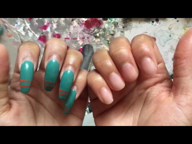 HOW TO PROPERLY REMOVE YOUR ACRYLIC NAILS AT HOME | NO DAMAGE & KEEP YOUR LENGTH