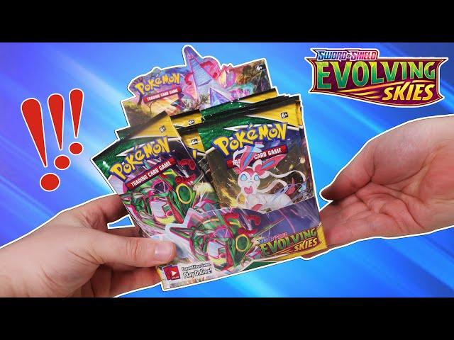 Opening a Pokemon Evolving Skies Booster Box!