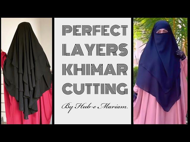 How to make layer Khimar / French Khimar / Cutting /Scarf Free pattern