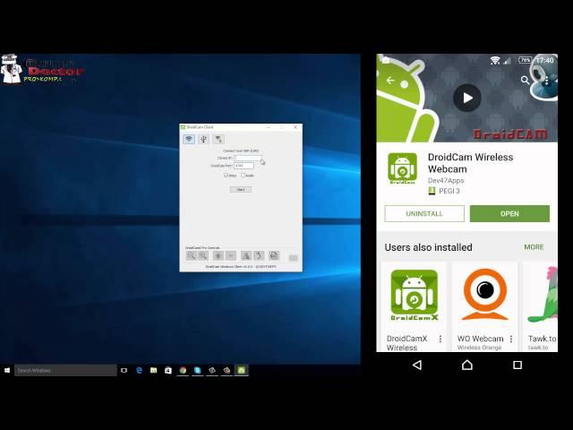 How to use an Android phone as a WebCam [DroidCam Wireless Webcam]