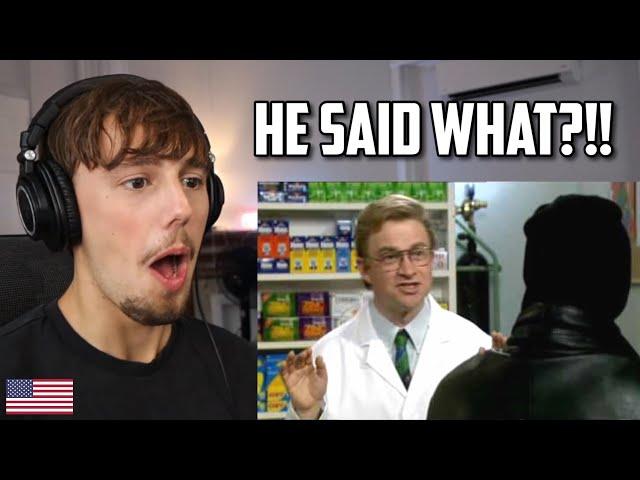 American Reacts to Harry Enfield - Embarrassing Chemist