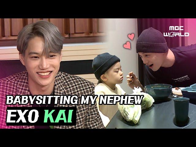 [C.C] Such a sweet uncle to his nephew and niece Kai's parenting day #EXO #KAI