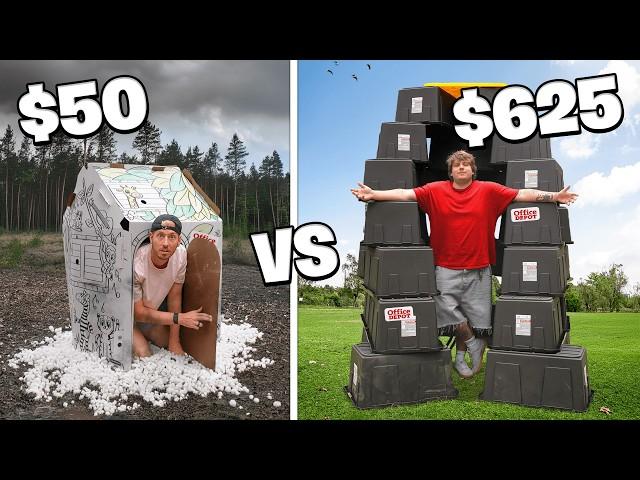 Survival Shelter Budget Challenge! *Office Depot Items Only*