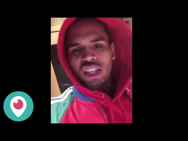 Chris Brown Live on KidRED's Periscope Broadcast (01/13/2016)