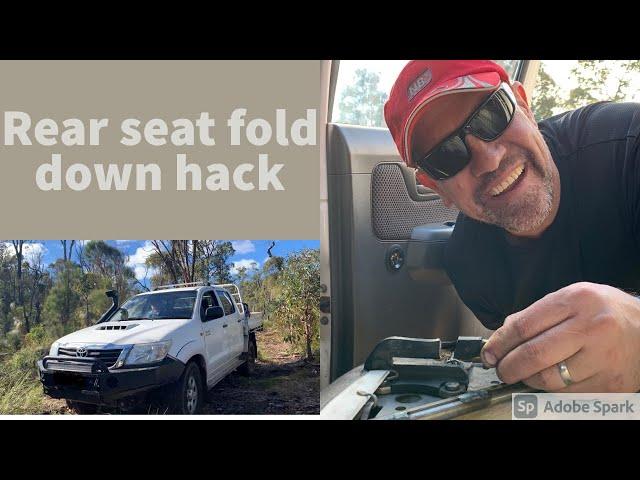 Hilux Rear Seat Hack