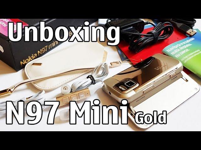 Nokia N97 Mini Gold Unboxing 4K with all original accessories Nseries RM-555 review