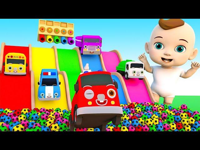 Surprise eggs song - Baby songs firetruck color pool play - Nursery Rhymes & Kids Songs