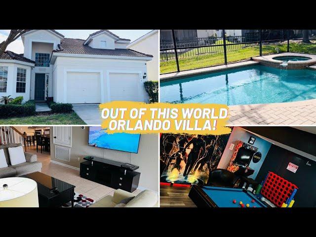 OUT OF THIS WORLD-Orlando Villa Tour- Windsor Hills Kissimmee Florida  next to Disney world!