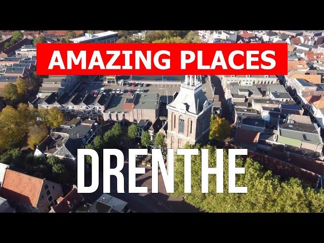 Travel to the province of Drenthe, Netherlands | Tourism, vacation, landscapes | Drone 4k video