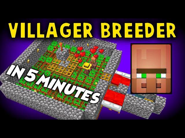 Auto Villager Breeder in 5 minute! [STILL works]