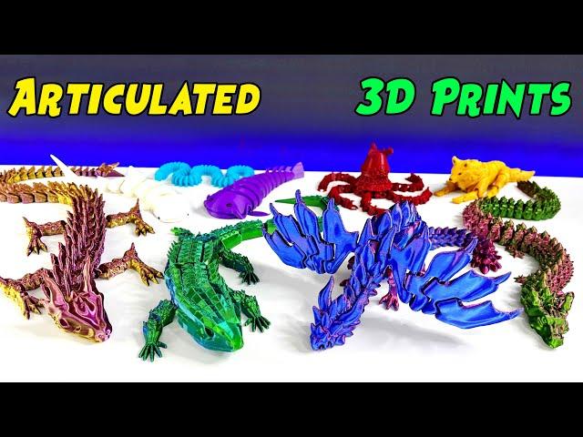 Best Articulated 3D Prints Dragons with Timelapses