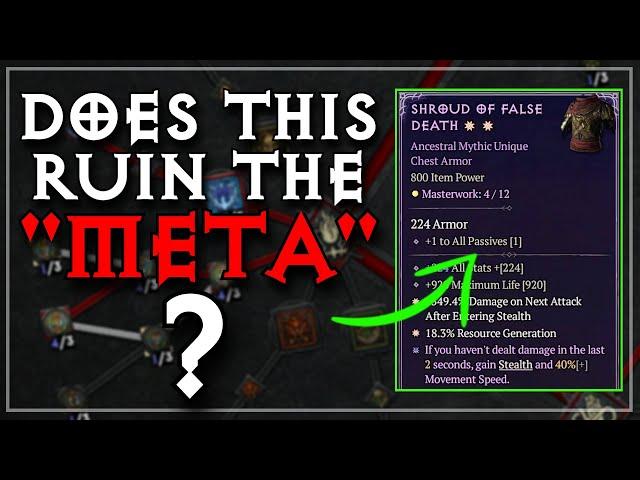 Why is Everyone Using Shroud of False Death? New Mythic Unique EXPLAINED!