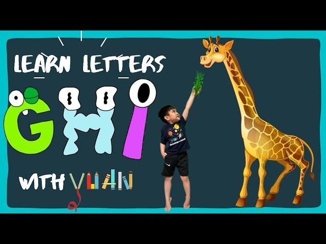 Yuan teaches | letters G, H, and I | Fun Facts about Giraffe, Hippopotamus, and Iguana