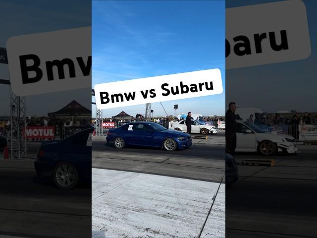Bmw E90 vs Subaru Impreza Sti Ro Drag Racing