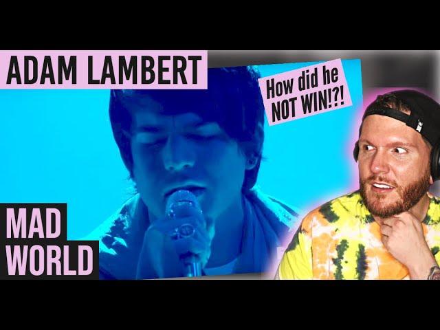 Adam Lambert MAD WORLD Reaction | First time Adam Lambert American Idol performance REACTION! | WOW!