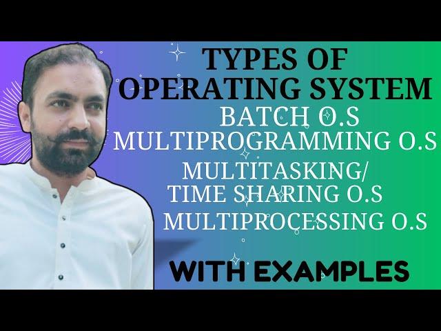 Lec-2: Types of Operating System - Batch ,Multiprogramming and Multitasking OS , Multiprocessing OS