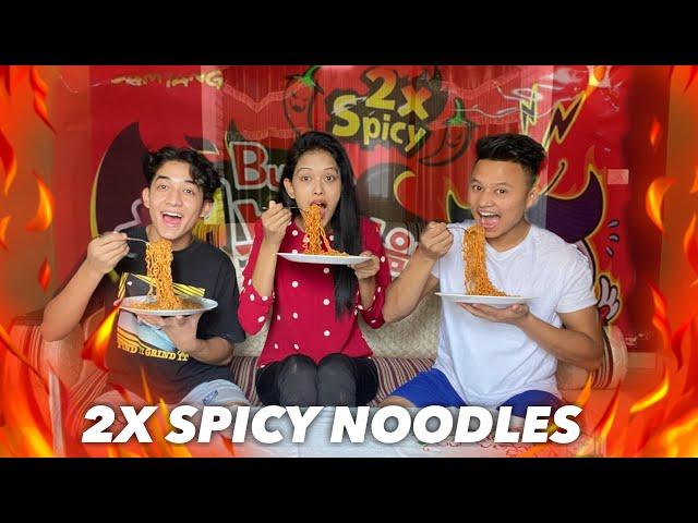 2X SPICY NOODLES CHALLENGE  || Varsha Thapa