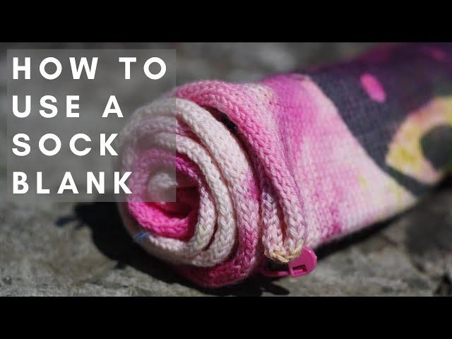 How to knit or crochet from a sock blank