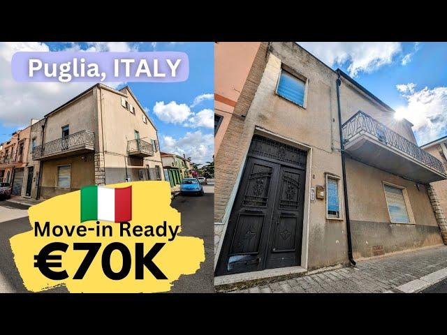 Ground Floor Home in Puglia with Garage and Potential in Beautiful Italian Village CLOSE to Sea