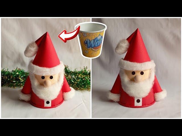 Santa Claus Craft With Paper Cup | DIY Santa Claus | Christmas Craft 2024