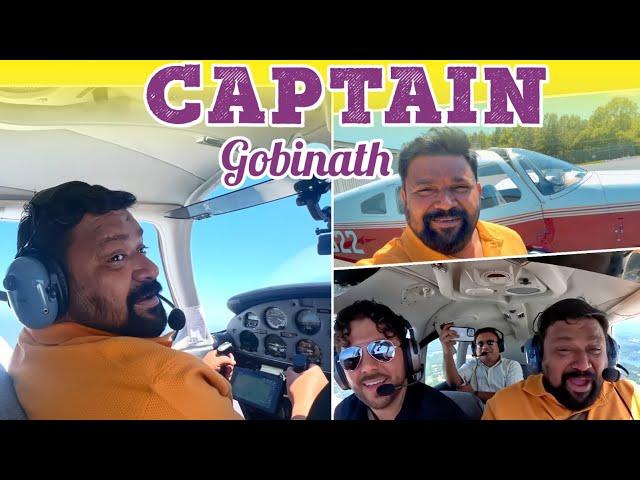 Flying a Flight For the First time️ அல்லு விட்ருச்சு | Gobinath