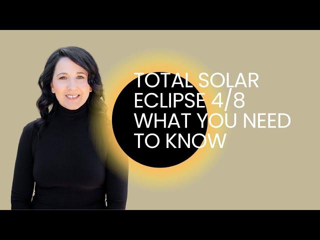 Total Solar Eclipse April 8th ️New Moon New Beginnings