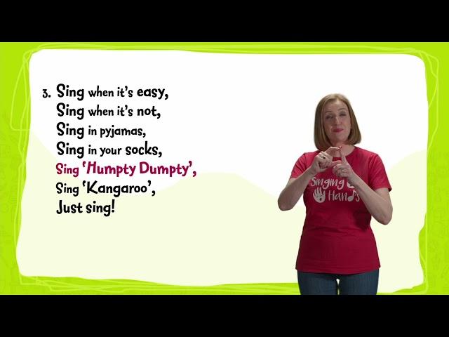 Just Sing - Makaton Signing With Singing Hands and Out of the Ark Music