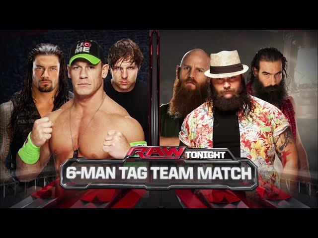 John Cena, Roman Reigns & Dean Ambrose Vs The Wyatt Family - WWE Raw 09/06/2014 (En Español)