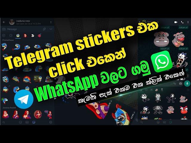 Telegram stickers for whatsapp | Animated stickers for whatsapp | sinhala | SL TEC MASTER