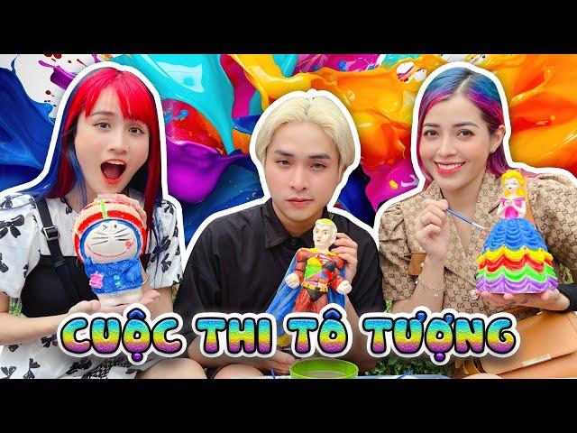 Cuộc Thi Tô Tượng Đại Náo Công Viên I  Coloring Plaster | Linh Vyy Official