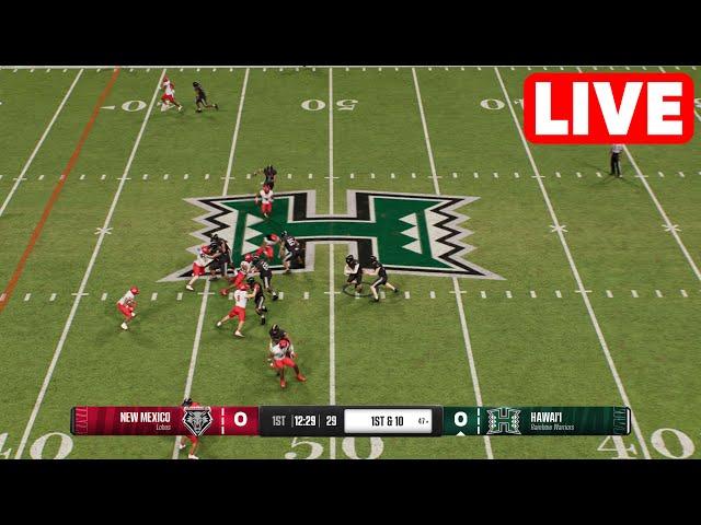 NCAAF LIVE New Mexico Lobos vs Hawai'i Rainbow Warriors | Week 14 Full Game 2024 College Football25