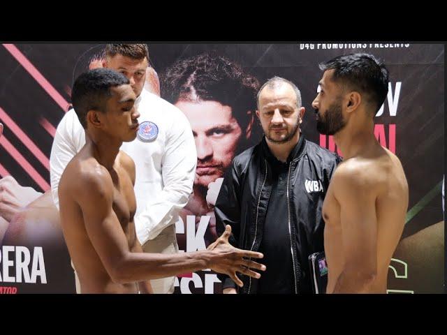 MUHAMMAD WASEEM v ROBER BARRERA (PLUS FULL UNDERCARD WEIGH IN) FROM DUBAI - D4G PROMOTIONS