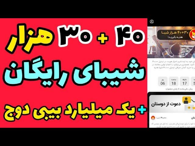 شیبای رایگان برای همه واریز آنی 70000 شیبا و 1000000000 بیبی دوج رایگان