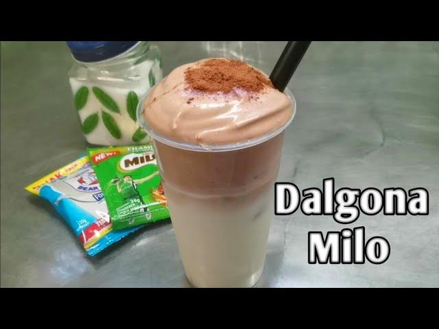 Dalgona milo | kahit walang whipped cream o kahit instant coffee | kusina ni angelo | Ep.69