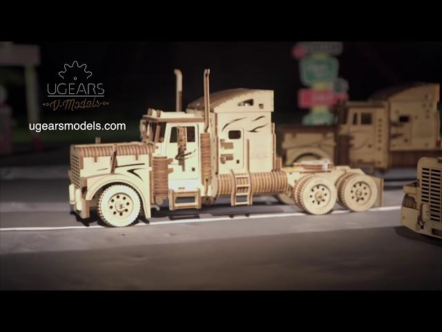 Ugears Heavy Boy Truck and Trailer VM-03 Models