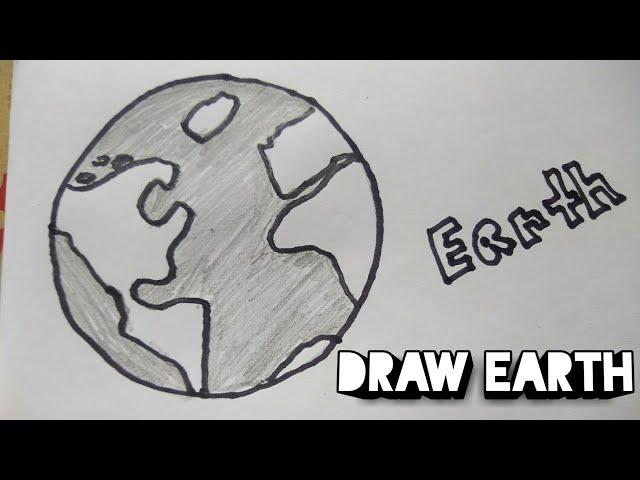 How to draw The Earth | very easy | SHN Best Art |